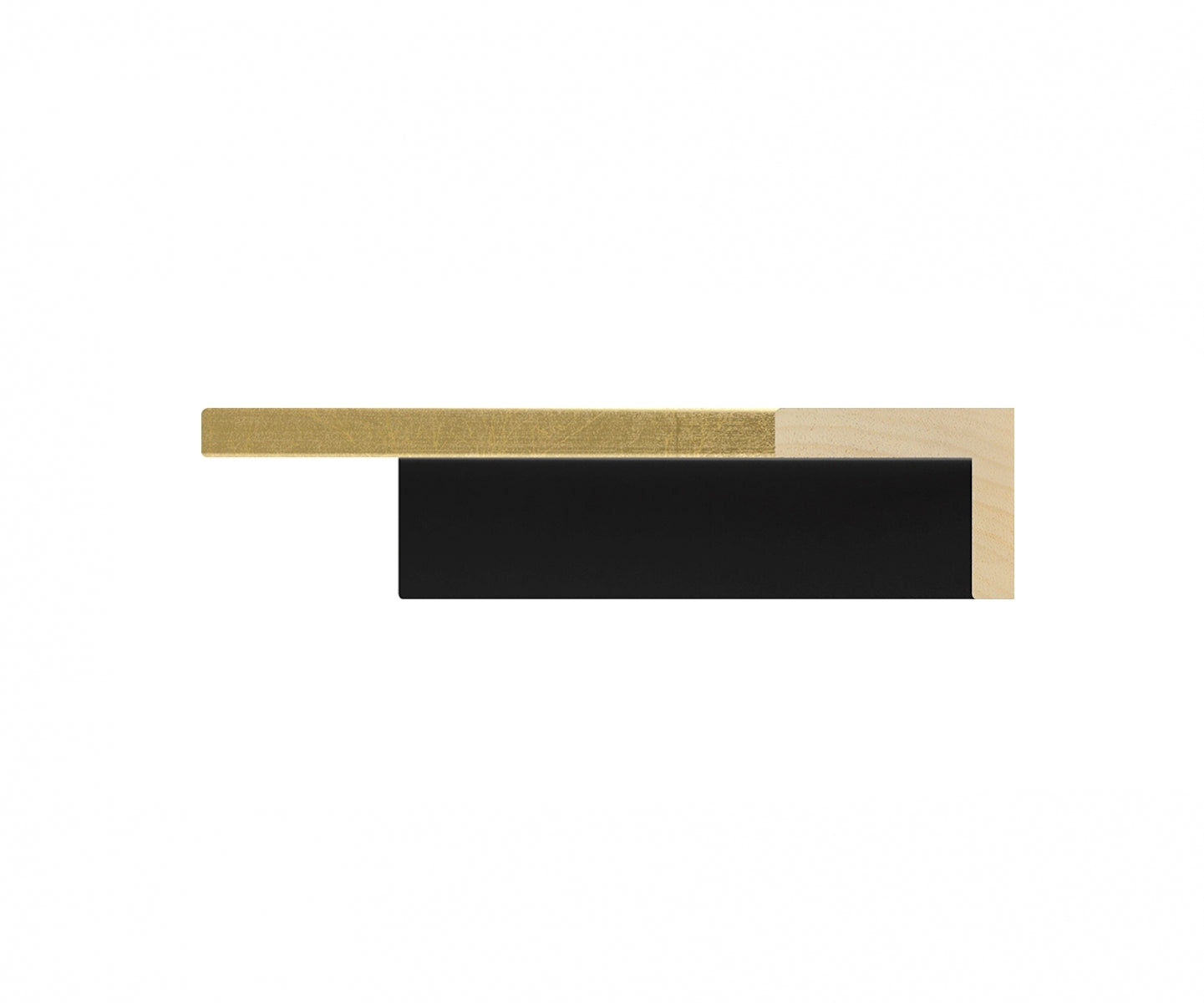 ANGLE LACADO NEGRO MAT B.ORO