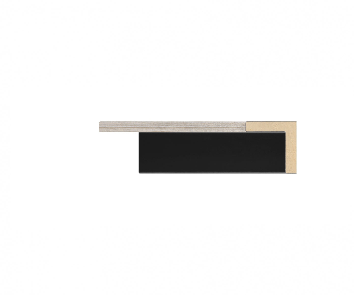 ANGLE LACADO NEGRO MAT B.PLATA