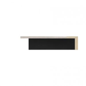 ANGLE LACADO NEGRO MAT B.PLATA
